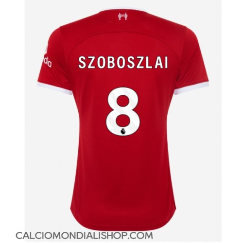 Maglie da calcio Liverpool Szoboszlai Dominik #8 Prima Maglia Femminile 2023-24 Manica Corta